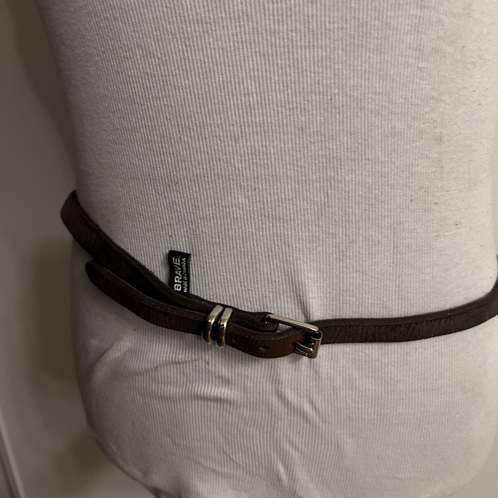 Brave Real Leather Dark Brown Belt